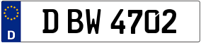 Truck License Plate